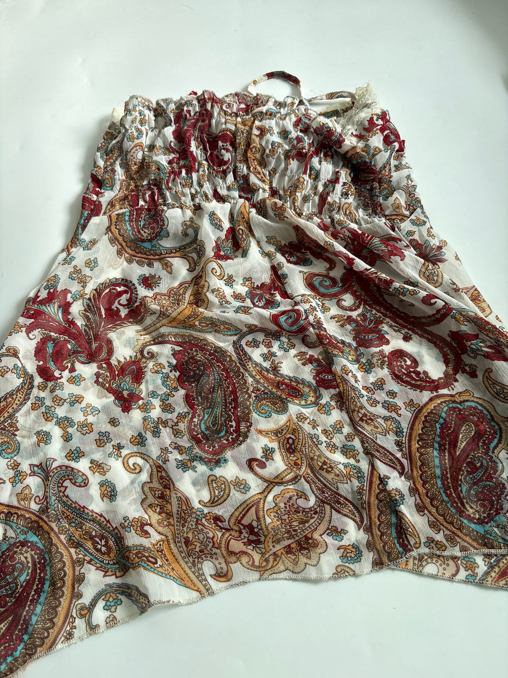 paisley printed cami top (34inch)