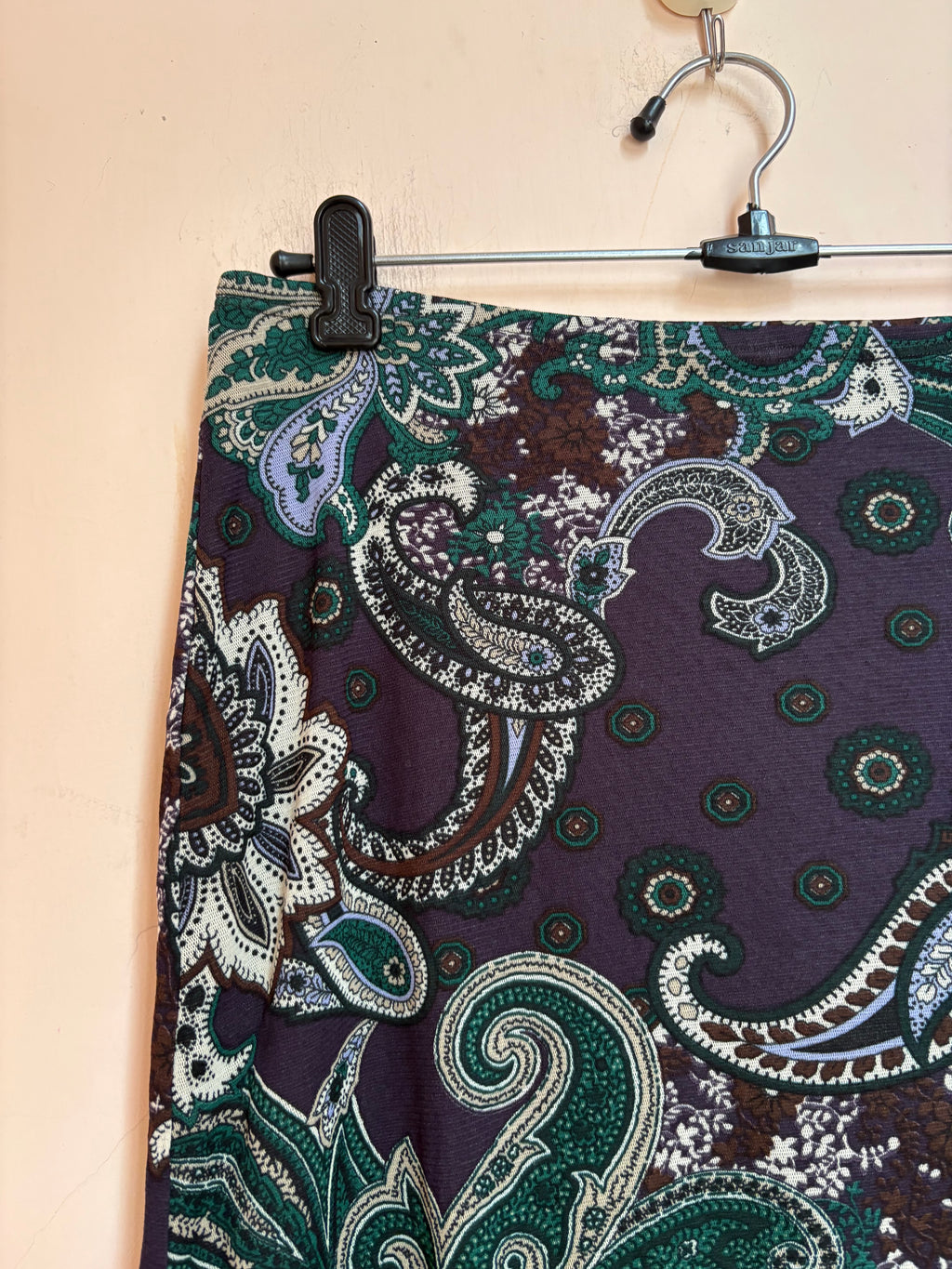 Violet floral skirt(32-36 inch)