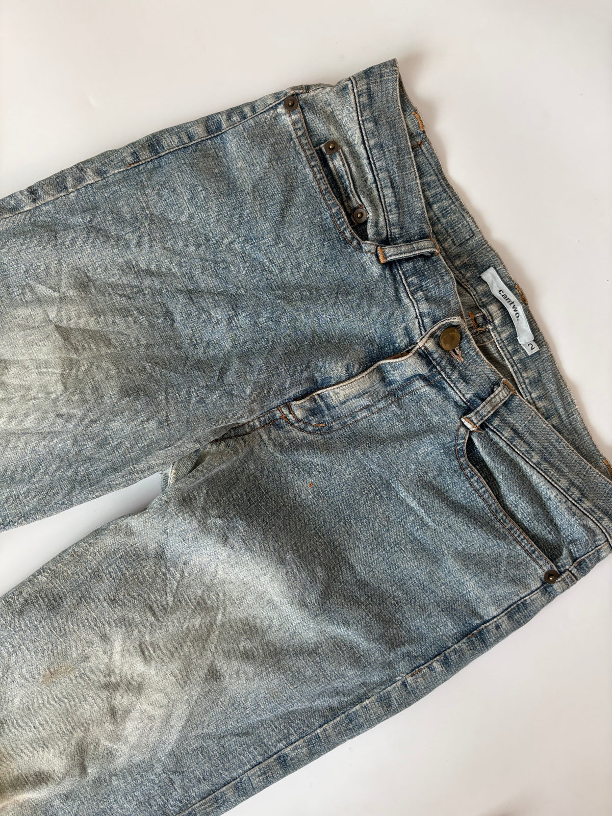 Cantwo floral low rise jeans(30 inch)