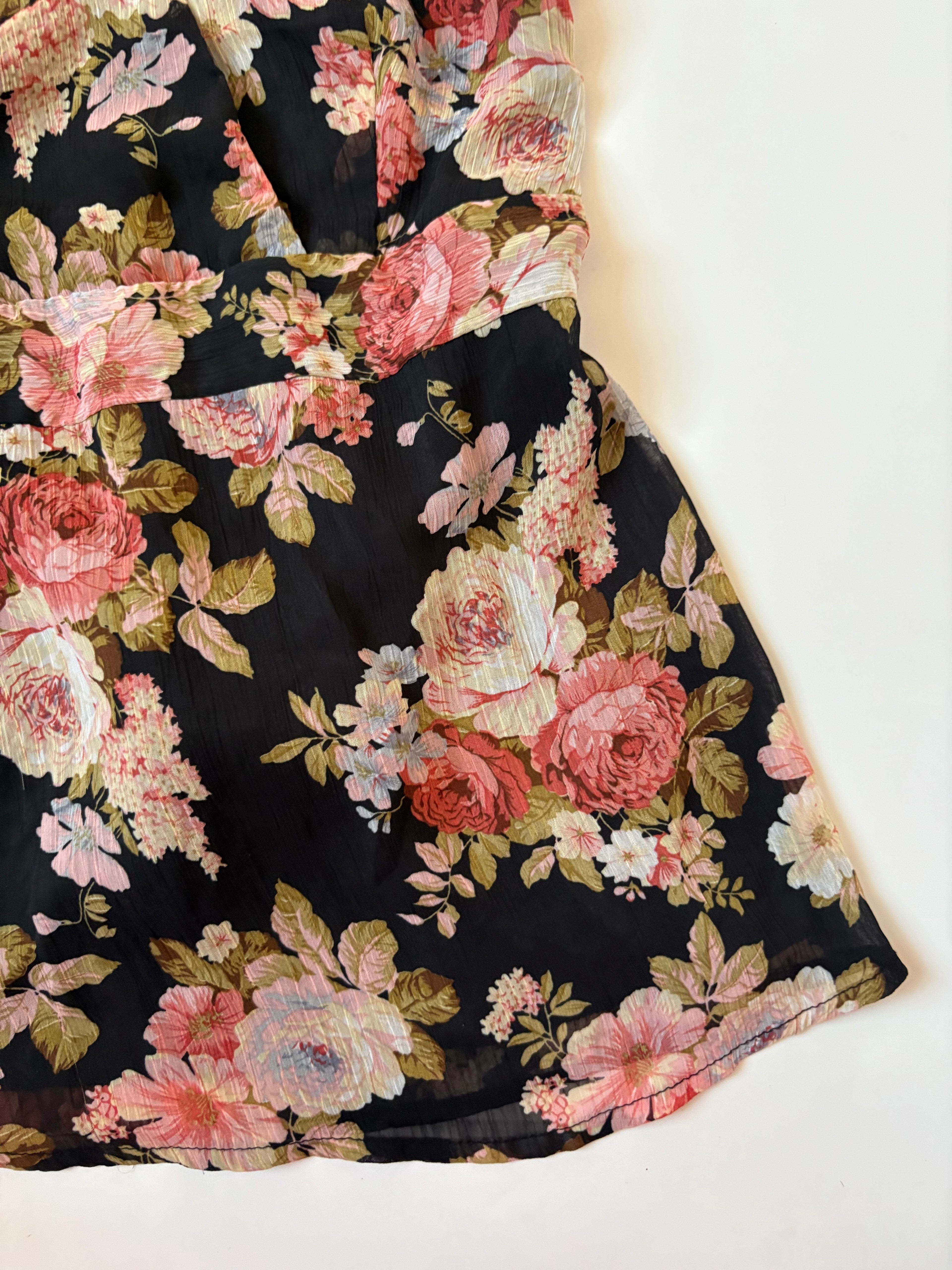 v neck floral top (34inch)