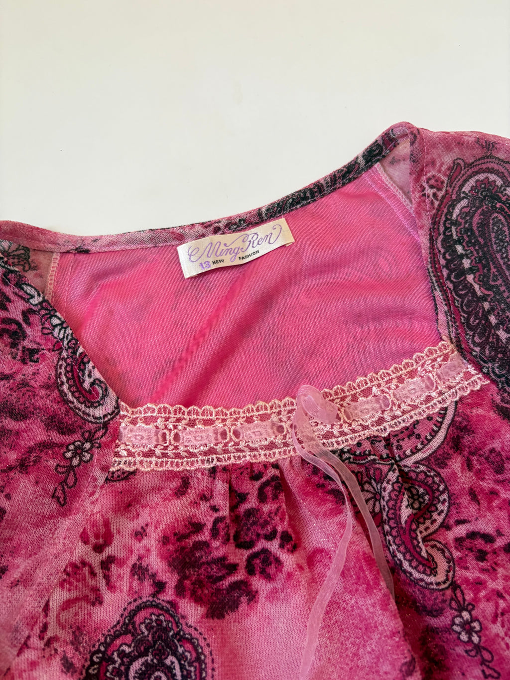 MING REN pink top(34-36 inch)