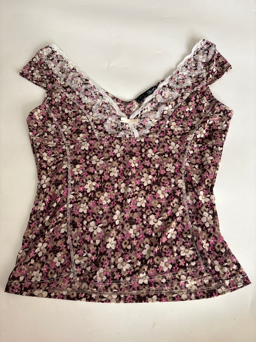 LIU.JO floral pink top(36-38 inch)