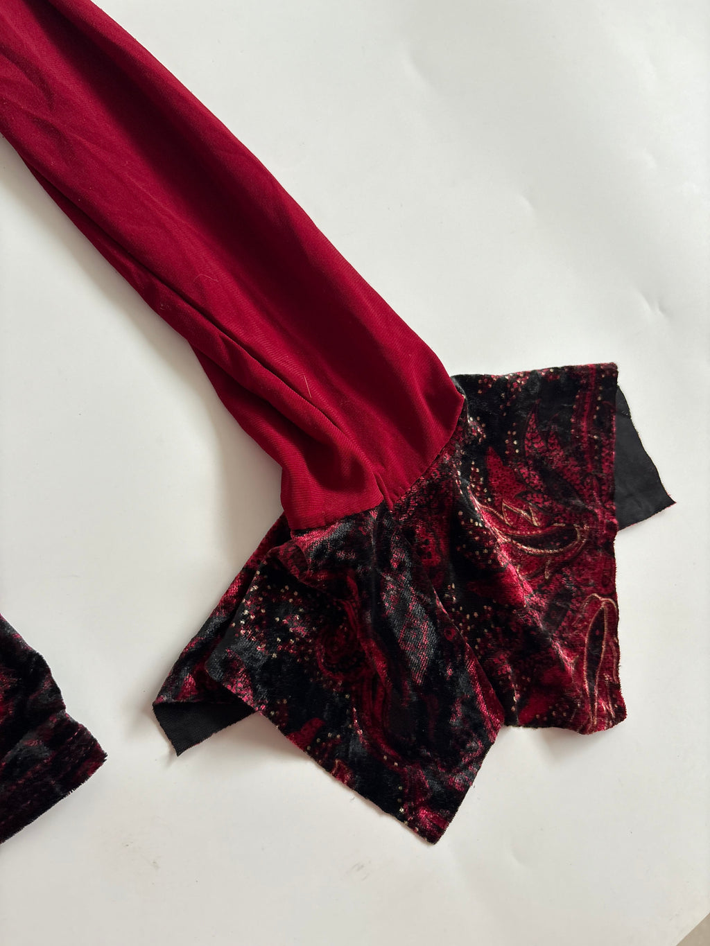 calynex whimsical red bell sleeves top ( 34inch)