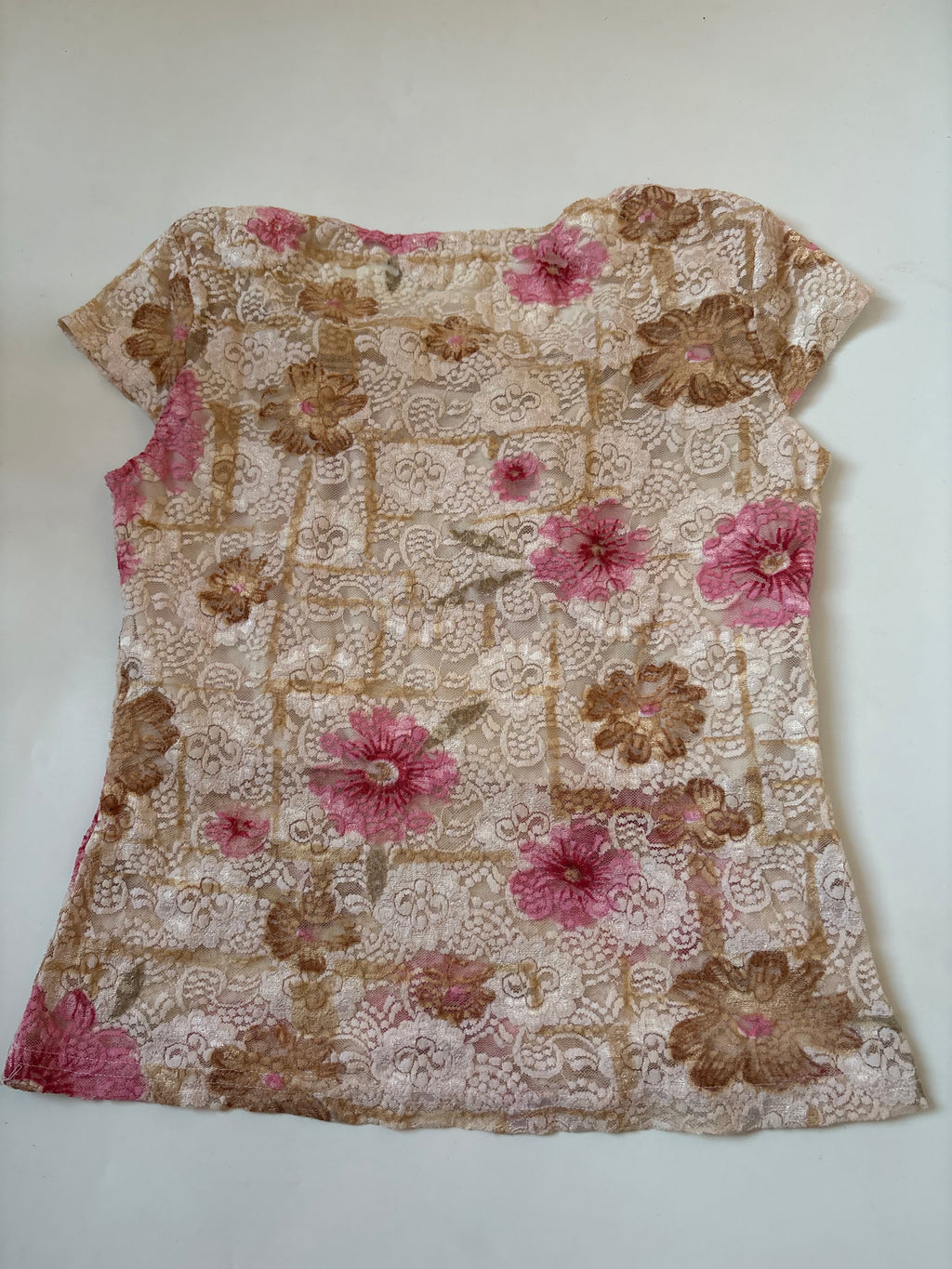 Shrug net floral top(32-36 inch)