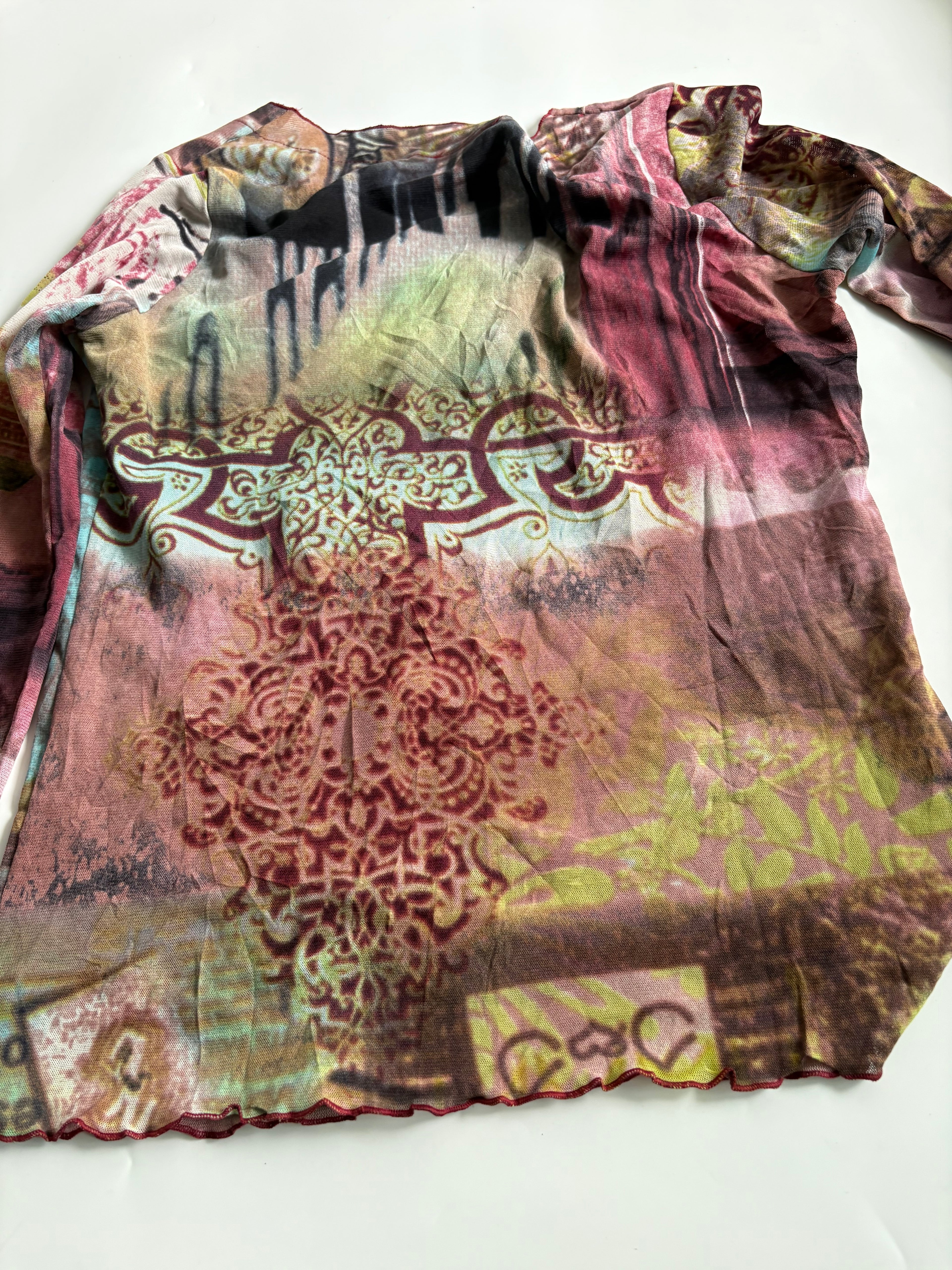 Jacqueline biu floral top(40-44 inch)