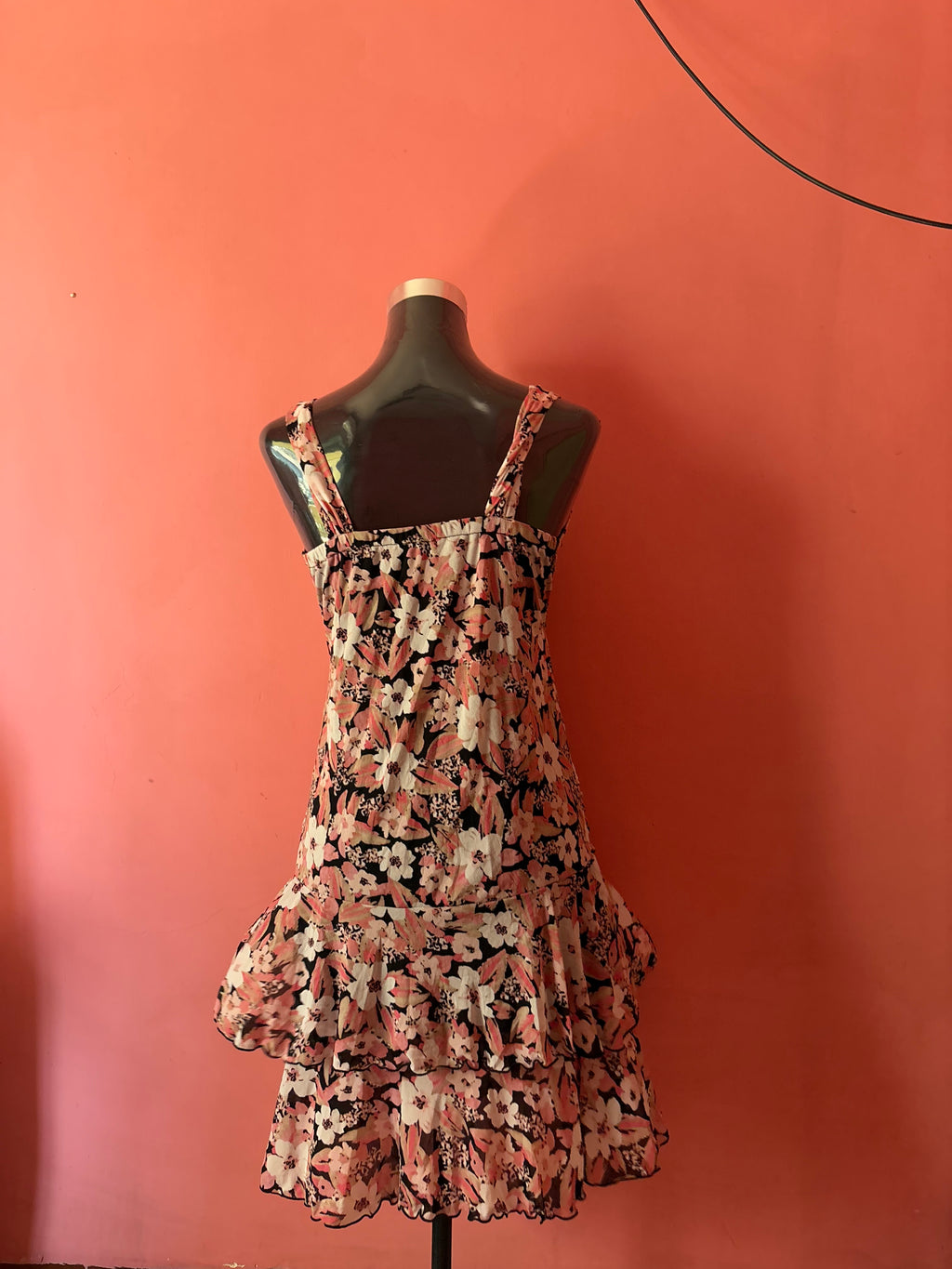 Black floral dress(34-36inch)