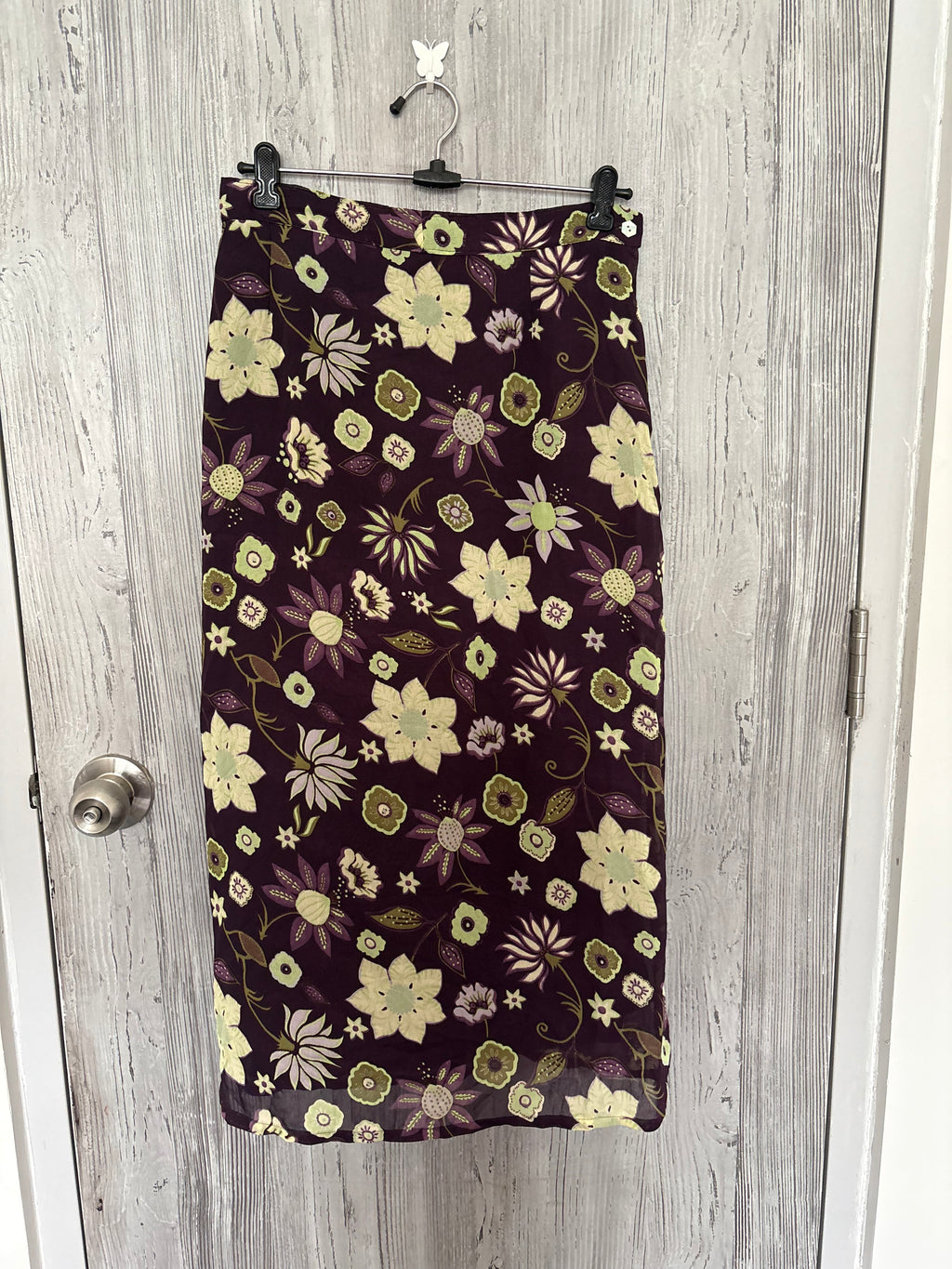 purple funky maxi skirt (28inch)