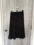Floral black skirt(30-34 inch)