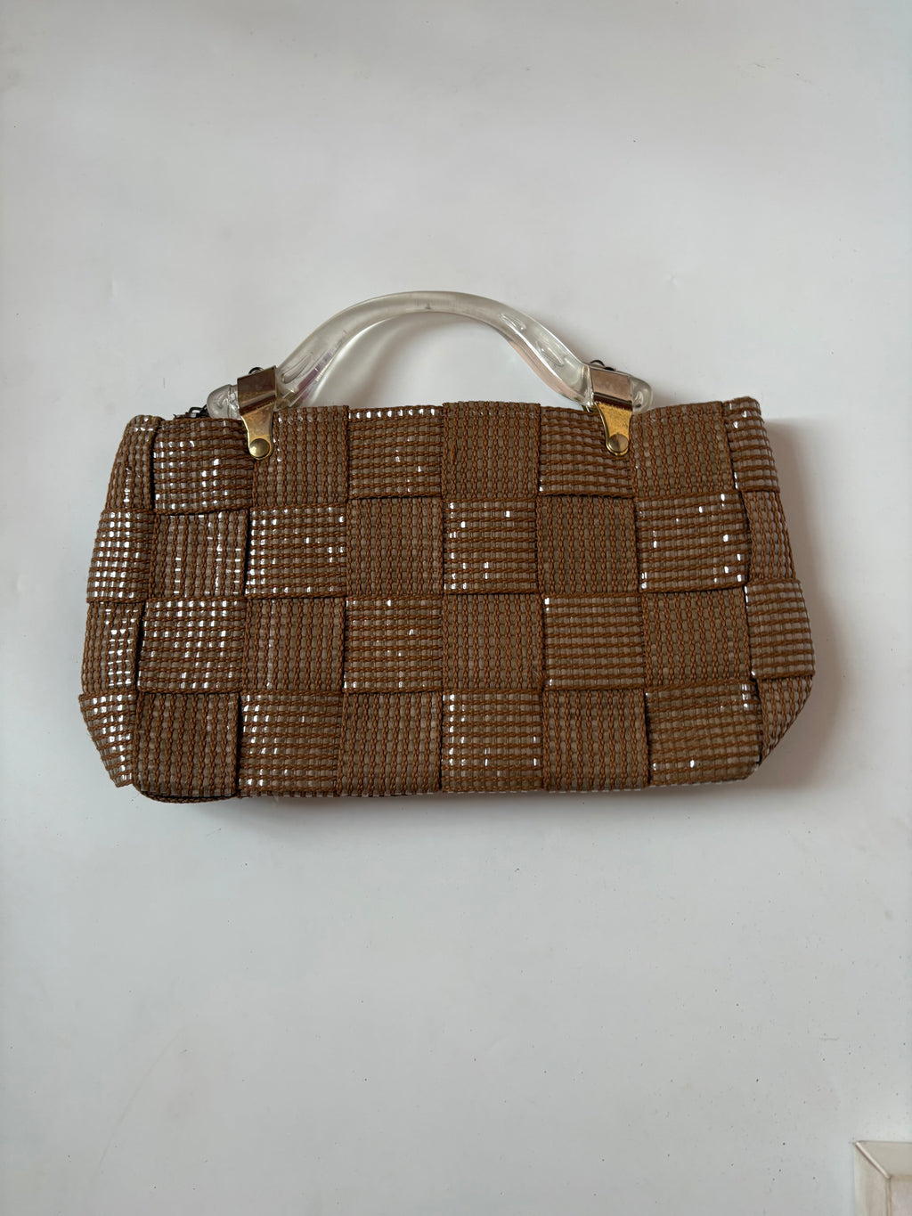 Beige hand bag