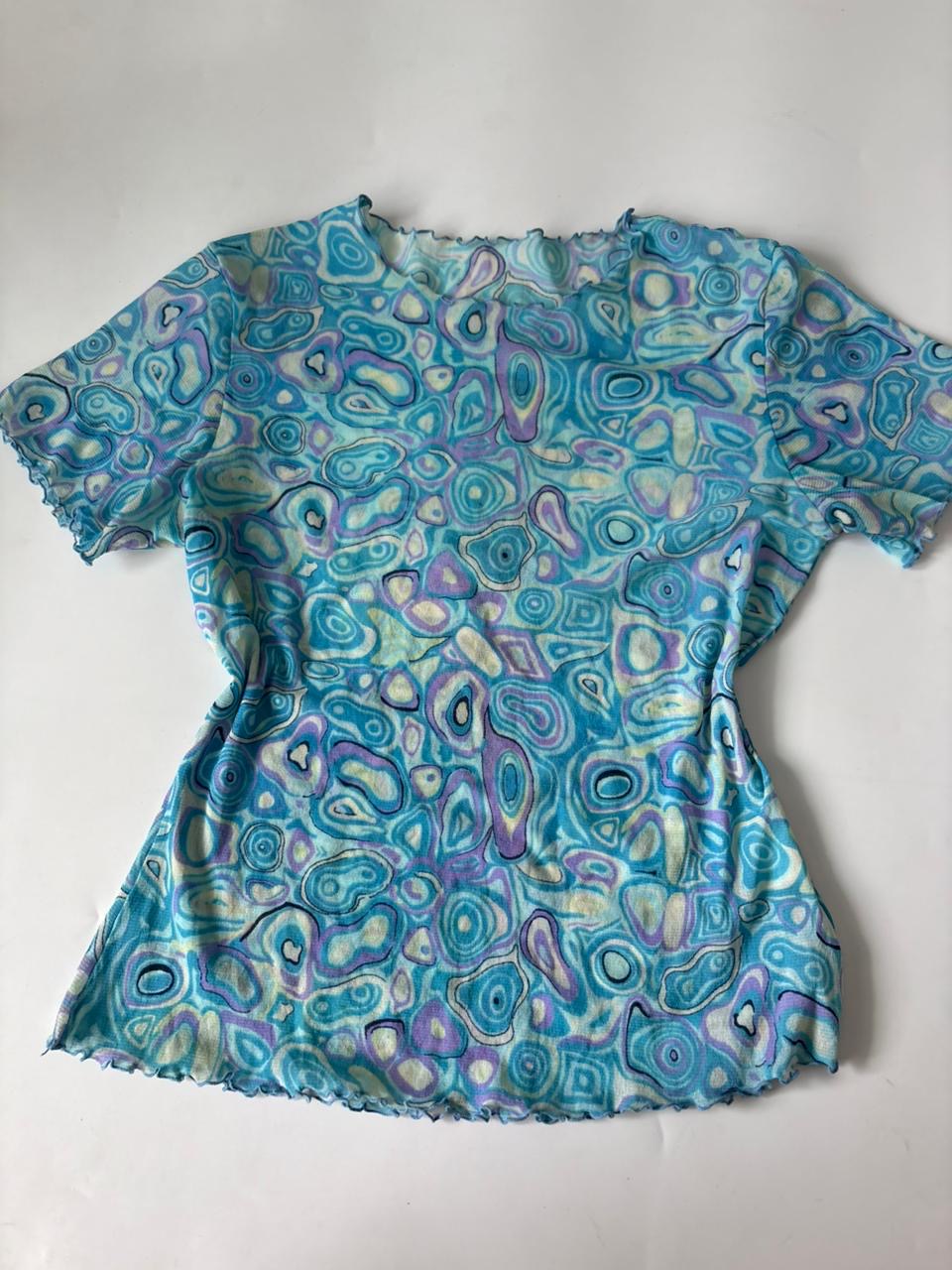Blue designed top(32-36 inch)