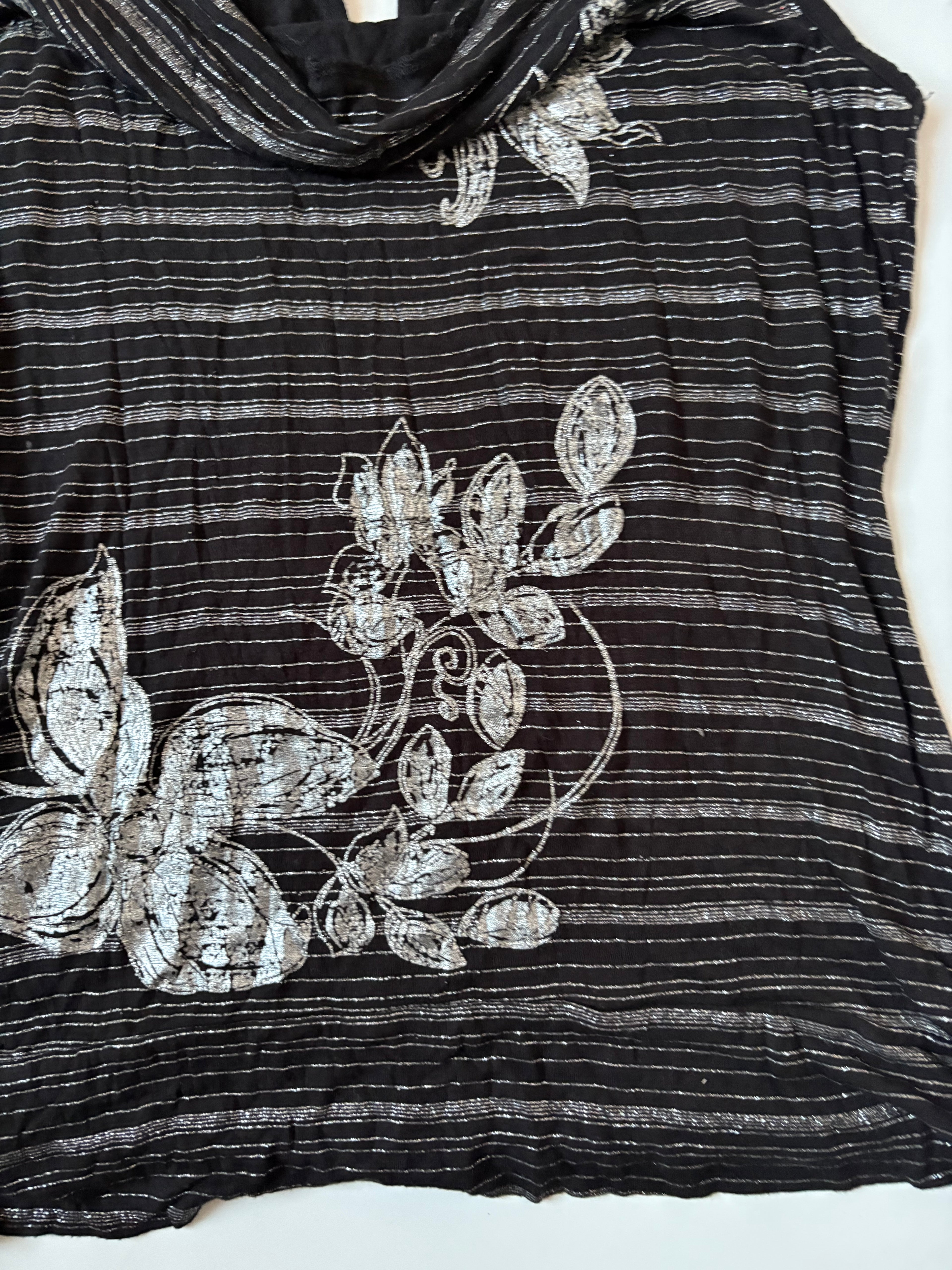 cowl neck shiny top ( 40-44inch)