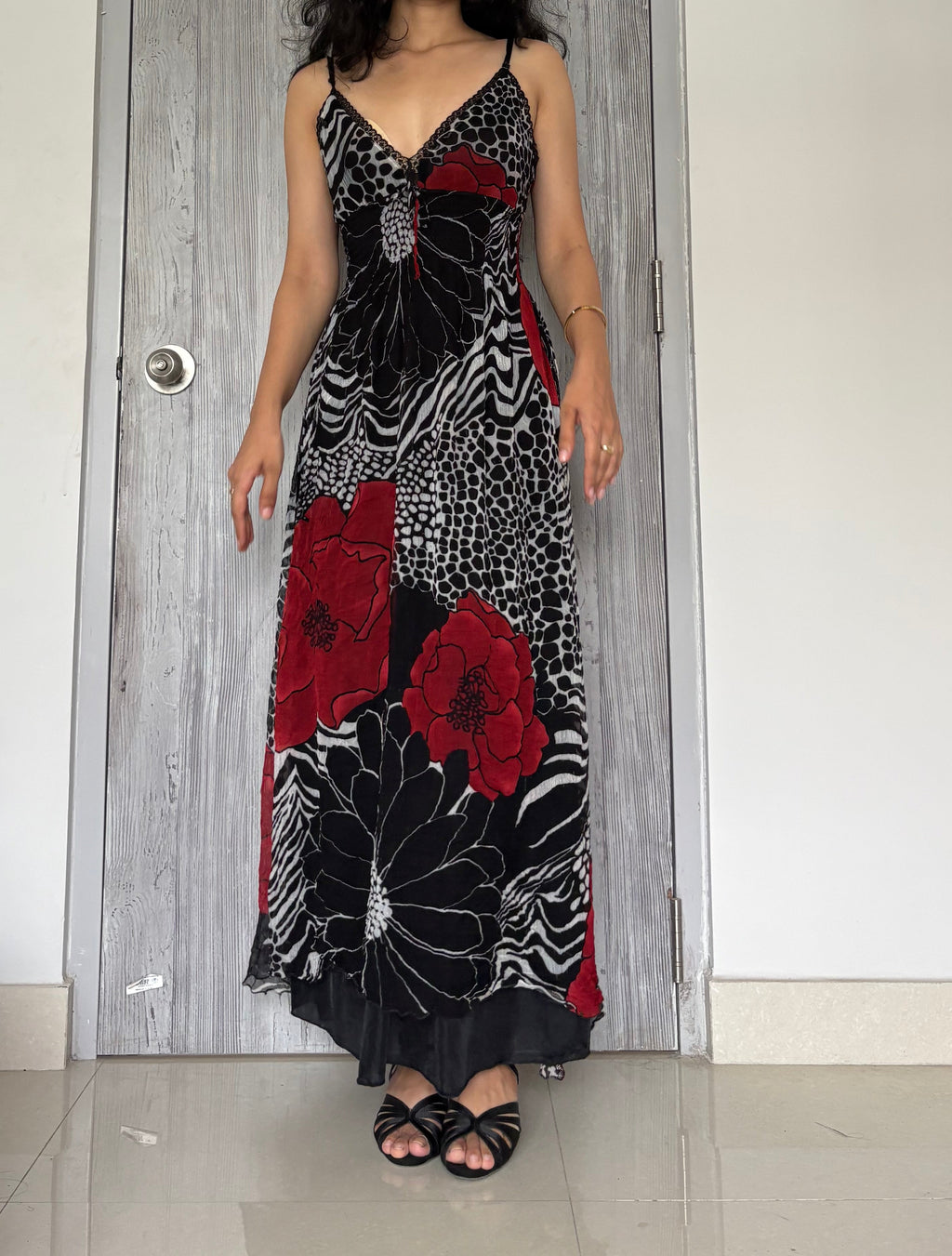 mésange italian black dress ( 34inch)