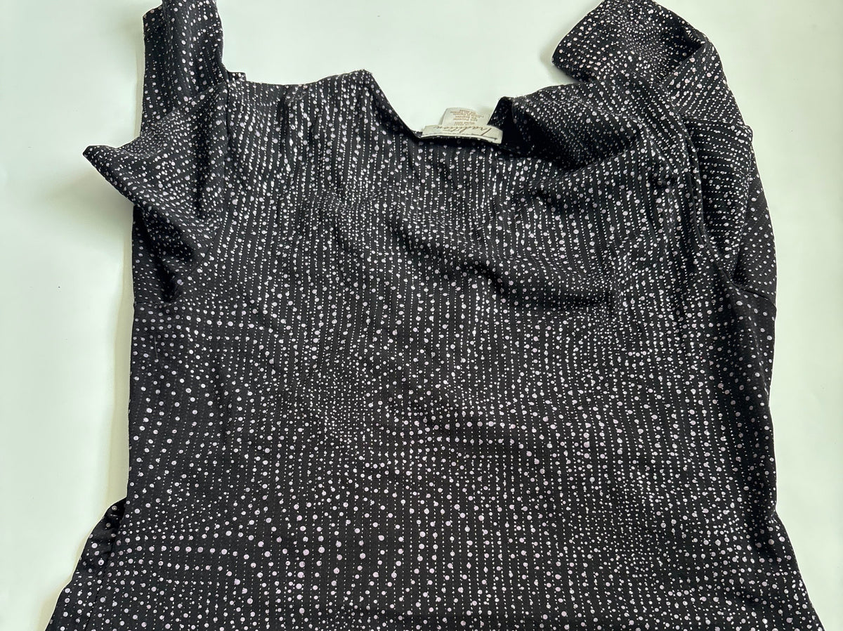 Tradition polka dot black top(36-38 inch)