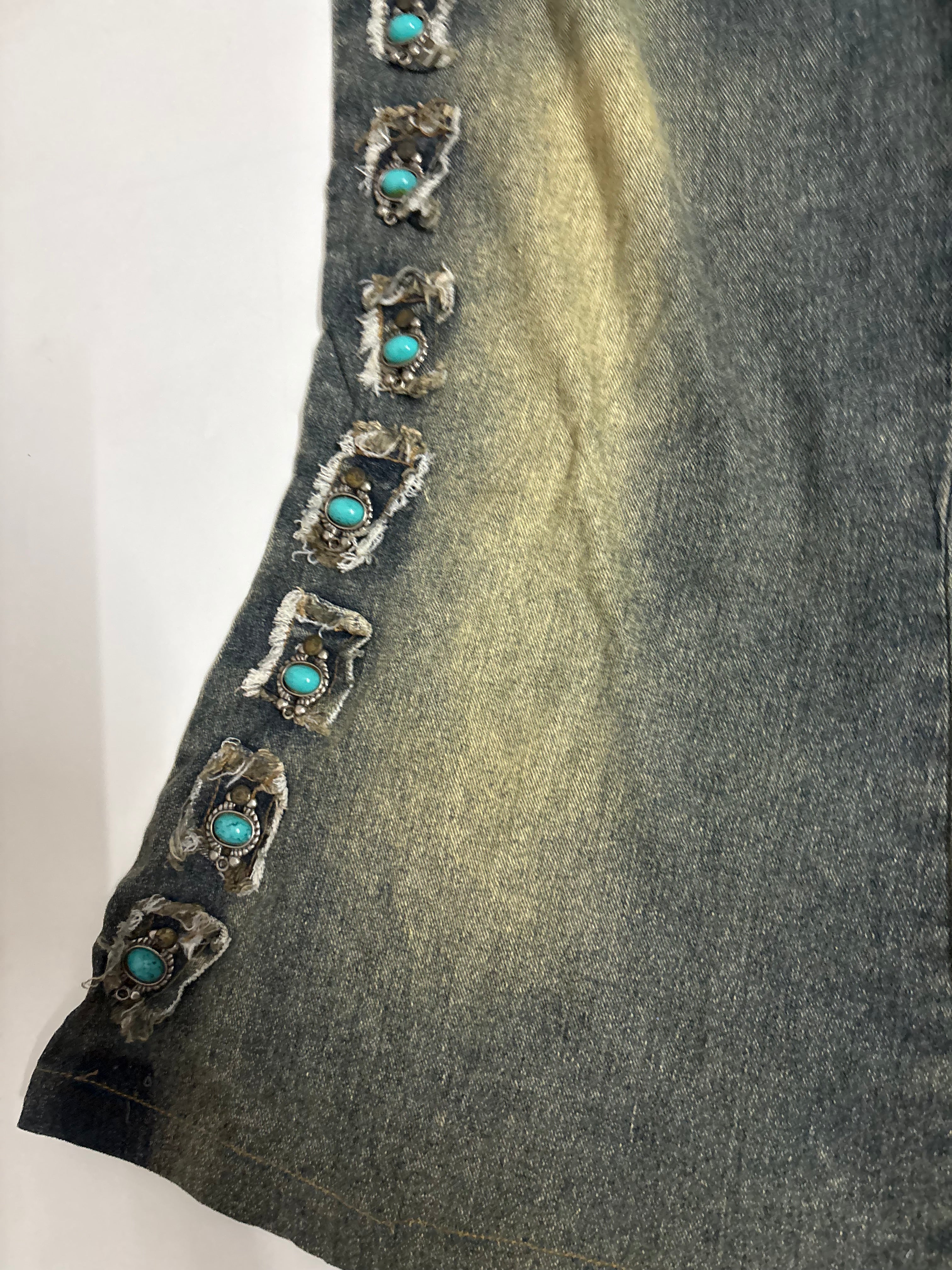 H&L beaded high rise jeans(40 inch)