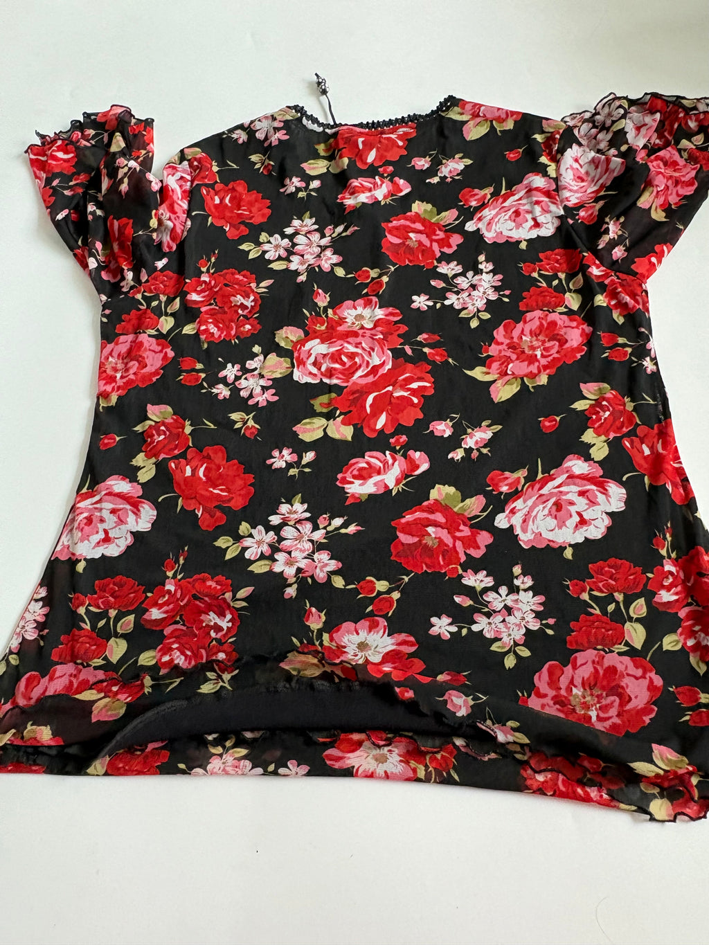 dar fure v neck floral top (42-46inch)