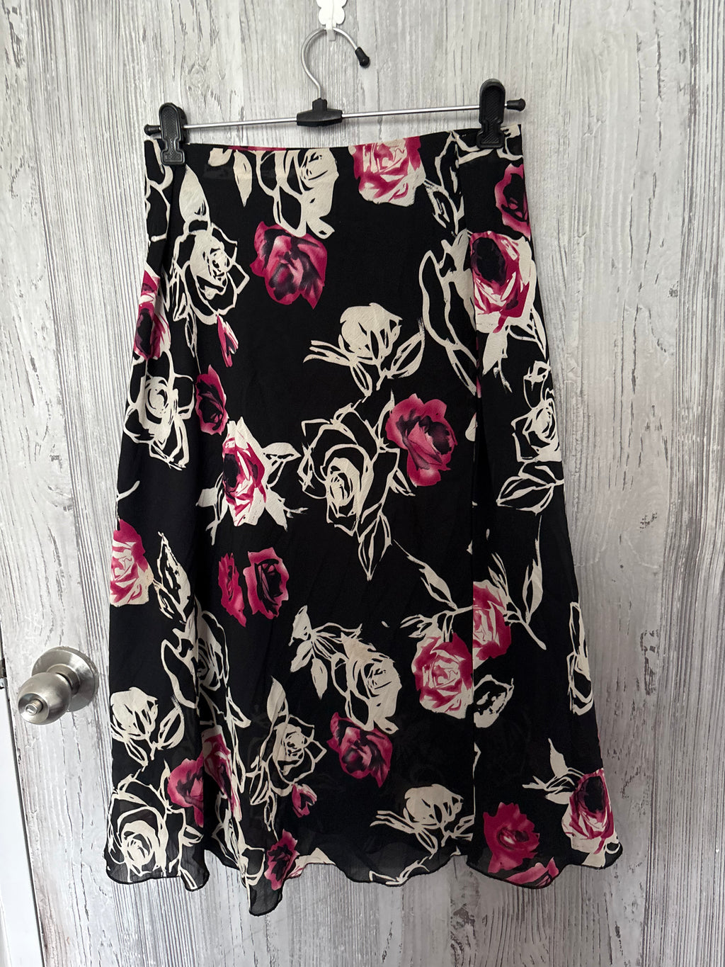 rose silk skirt ( 32-34inch)