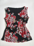 Floral colourful black top(38-42 inch)