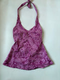 cotton purple halter neck ( 34inch)