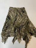 Stripped brown skirt(30 inch)