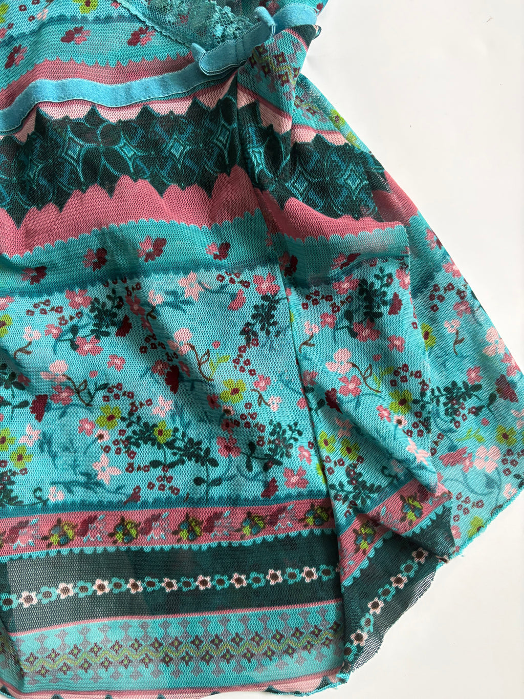 kiabi woman teal cami (34inch)