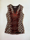 v neck brown fairy top ( 34-36inch)