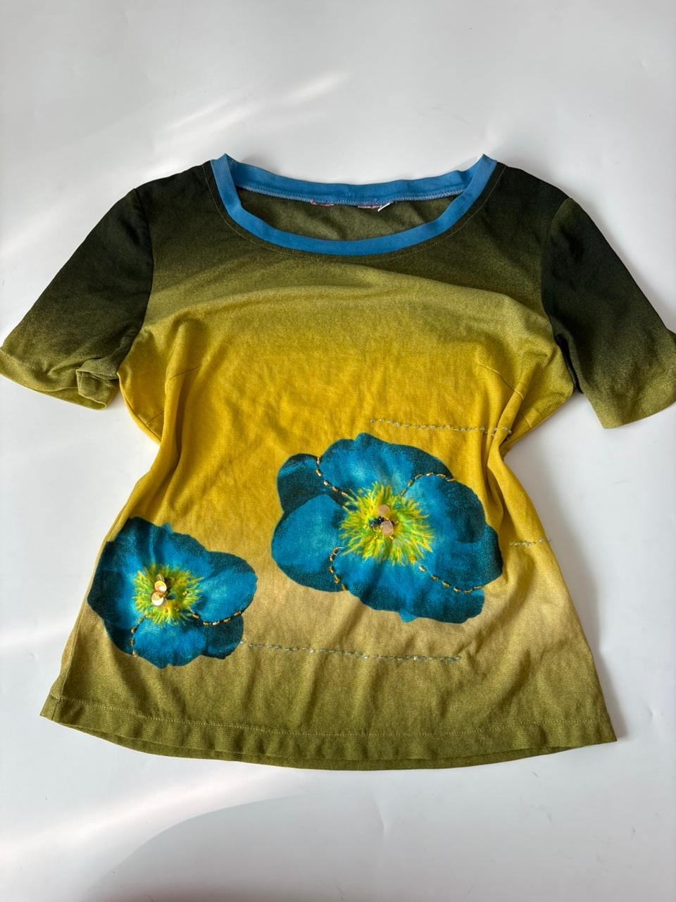 Floral yellow top(36inch)