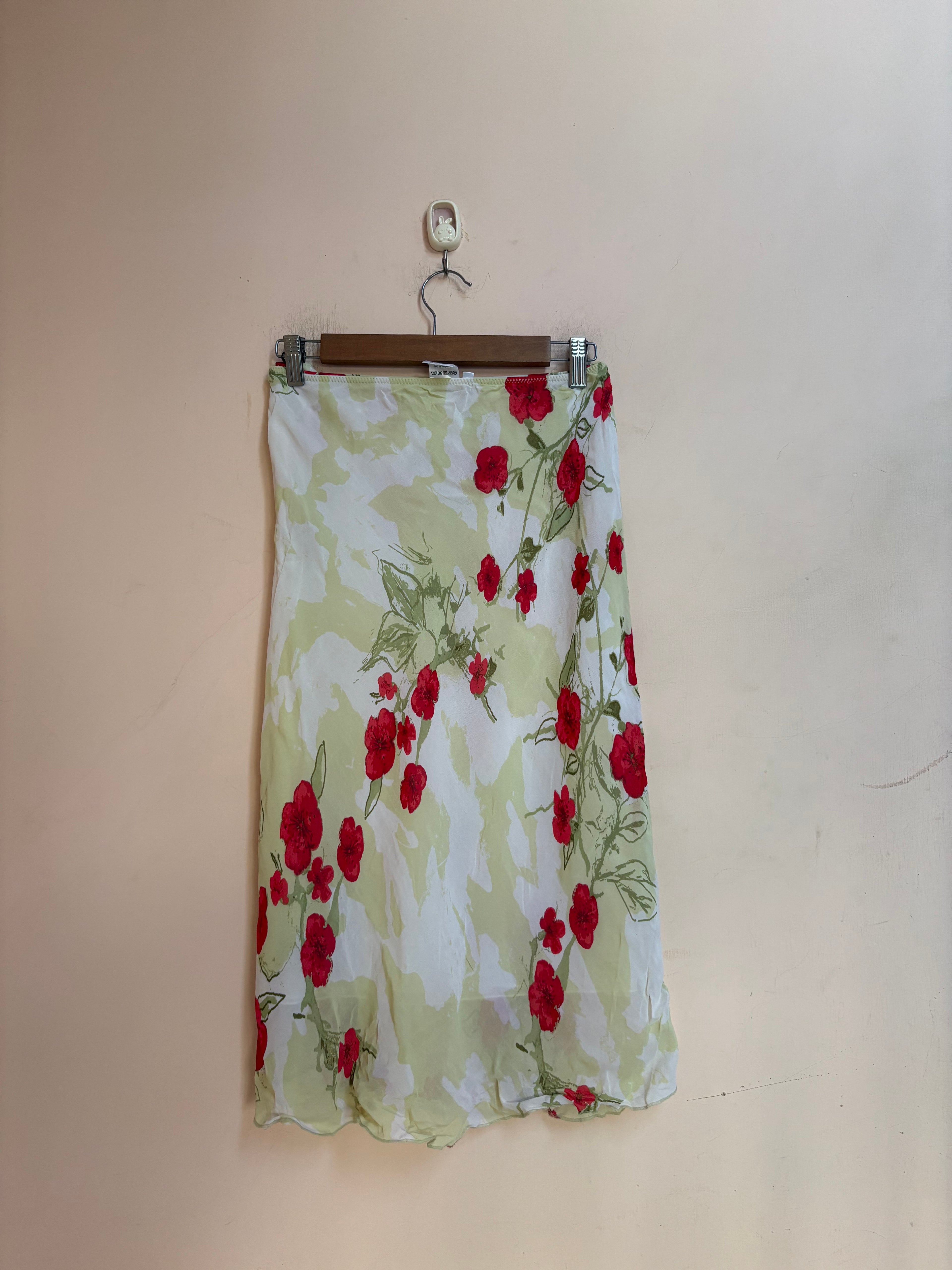 Blu motion yellow floral skirt(32-36 inch)
