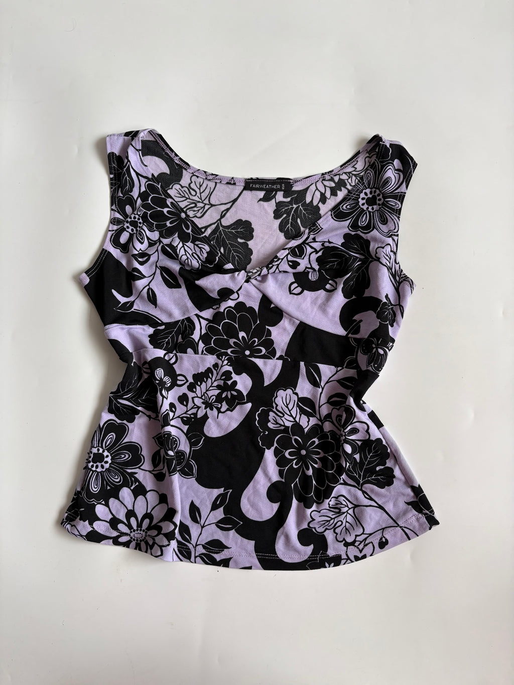 fairweather v neck purple top (34-38inch)