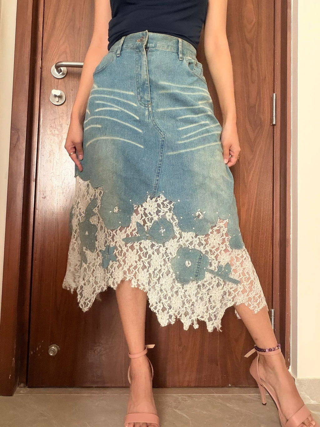 CHIC YELL net styled skirt(30 inch)