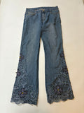 Beaded low rise jeans(32 inch)