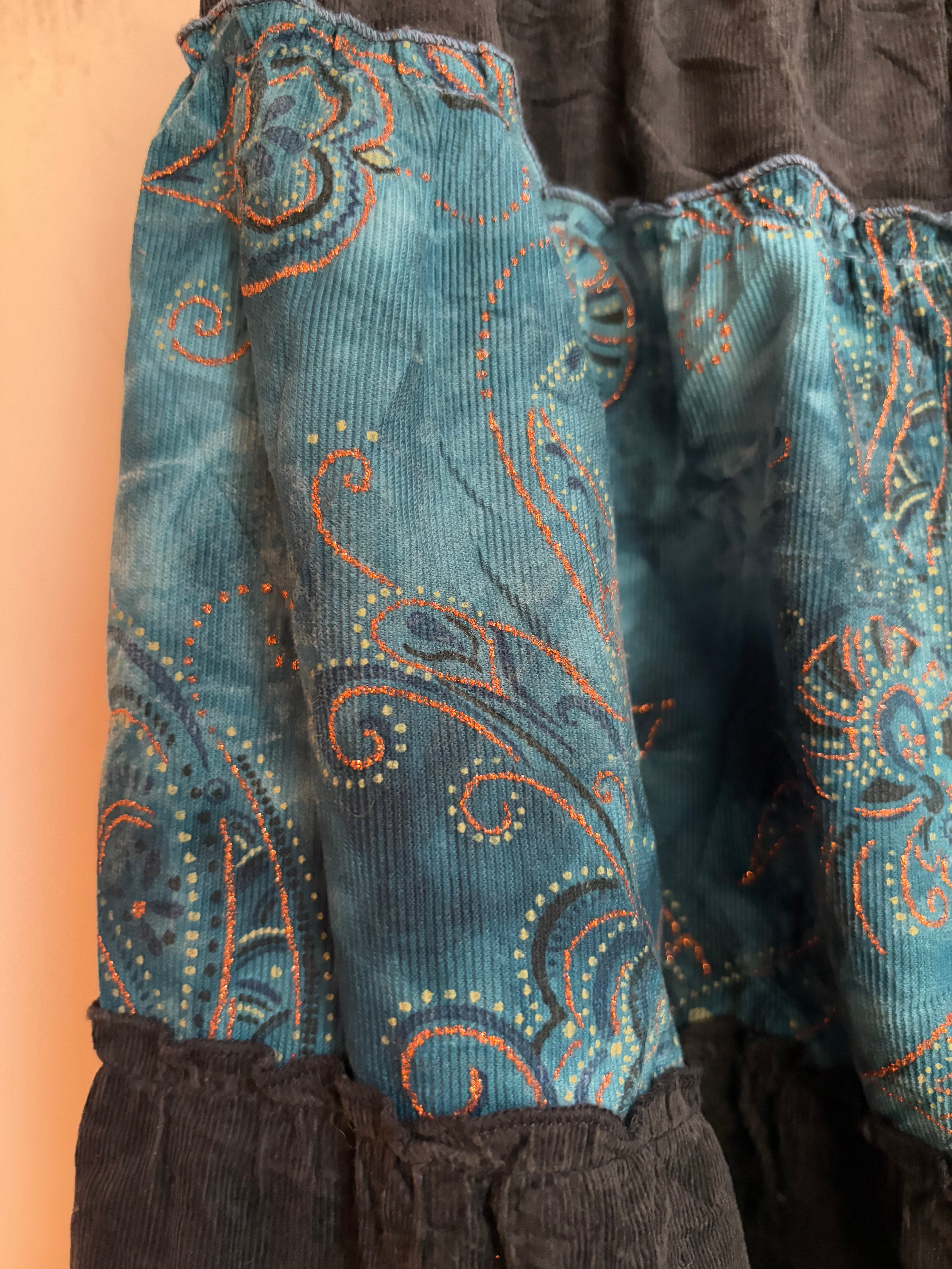 fairy blue brown skirt (26-30inch)