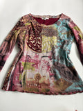 Jacqueline biu floral top(40-44 inch)