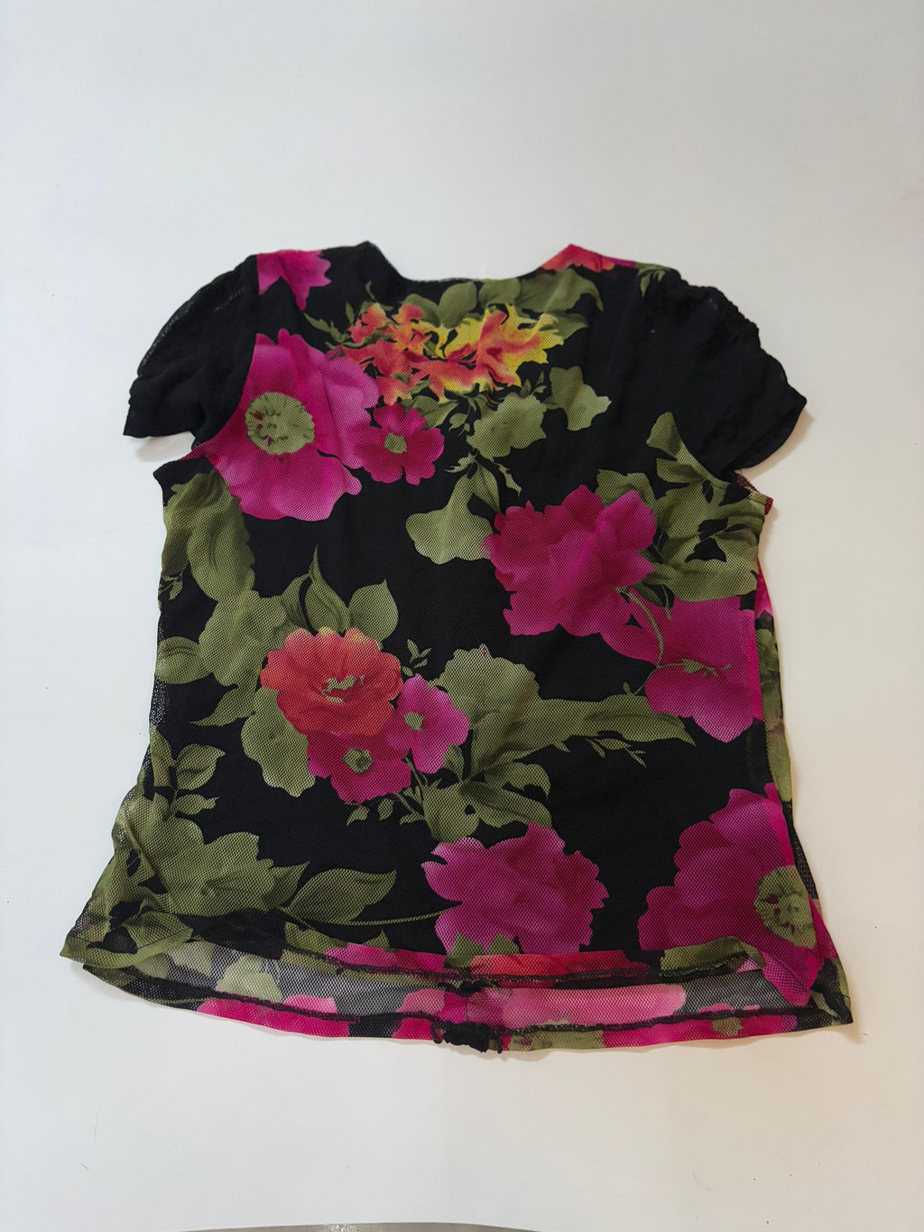 STT floral black top(38-42 inch)