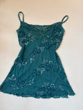 Blue floral beaded top(30-32 inch)