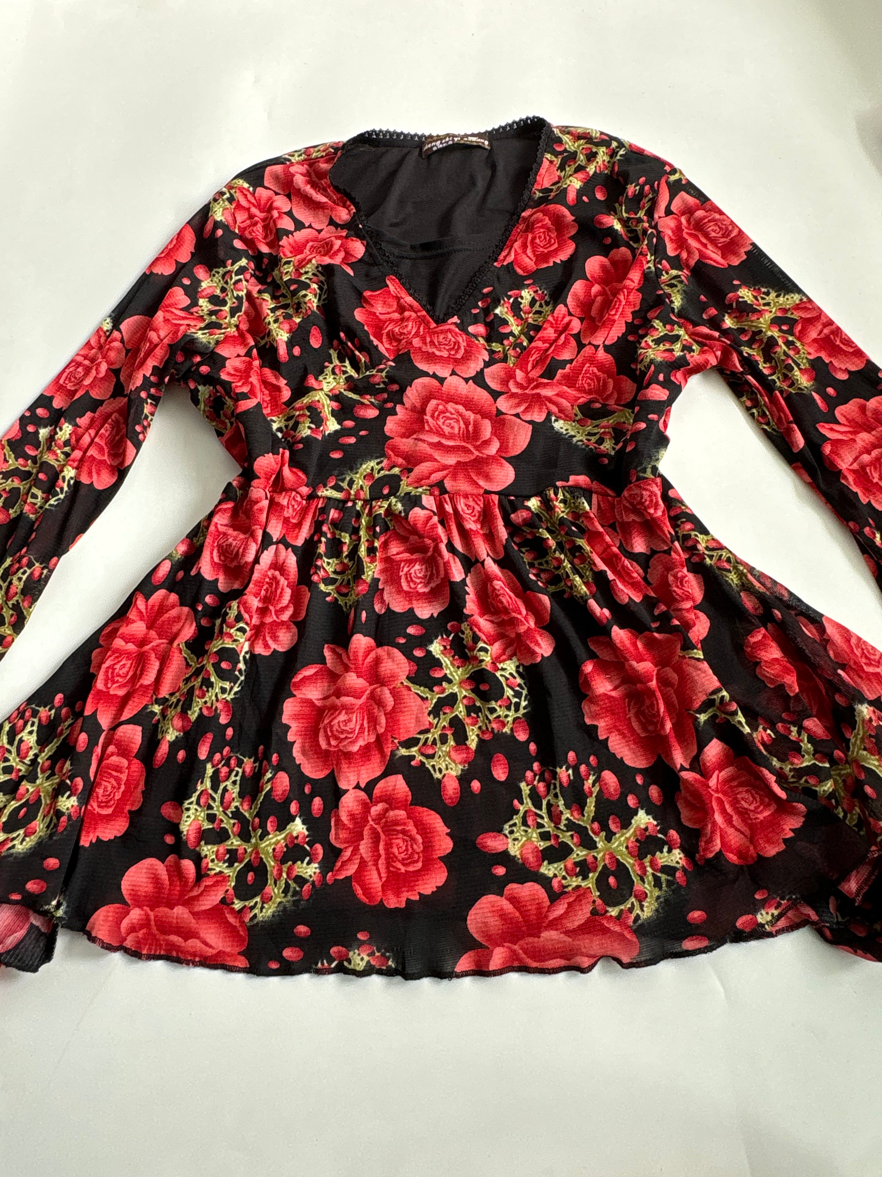 Sheng  shi Yi zhuang floral top(42-44 inch)