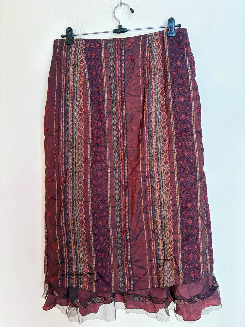Rosie’s R L.F.coll maroon net skirt(30 inch)