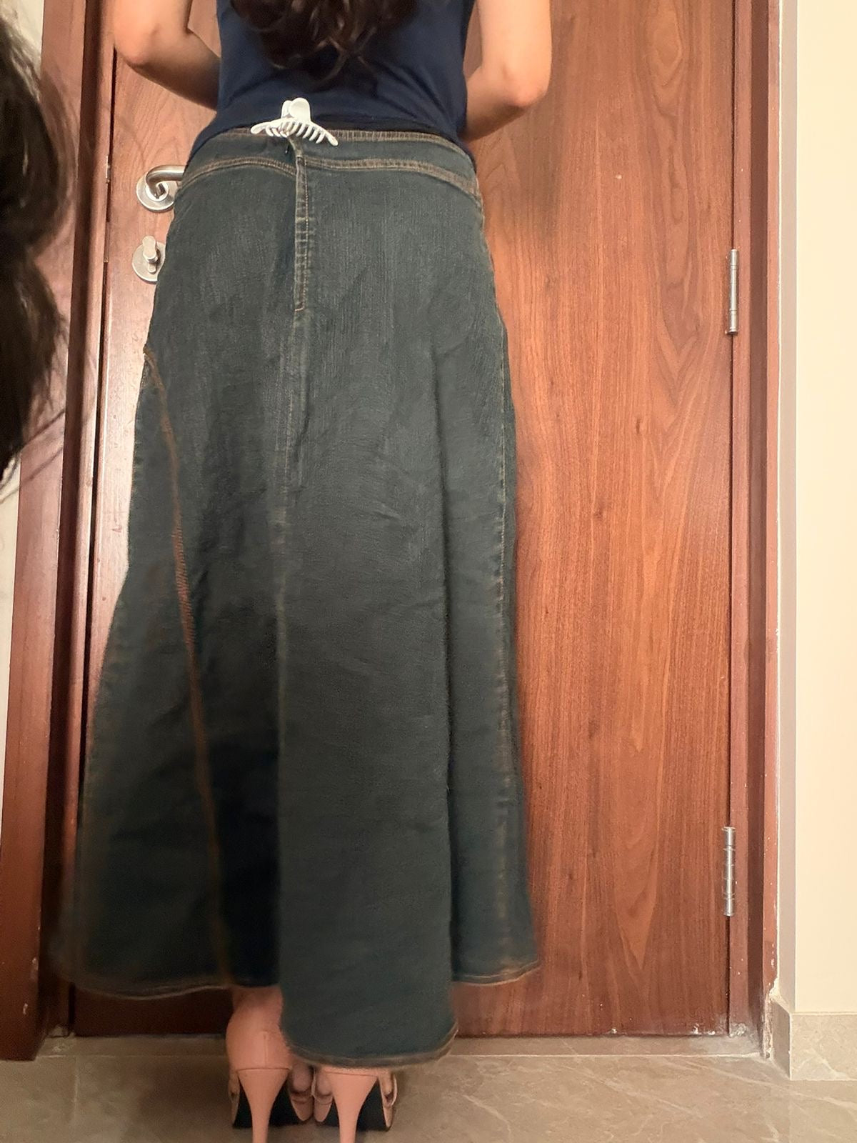 Cargo styled floral skirt(34 inch)