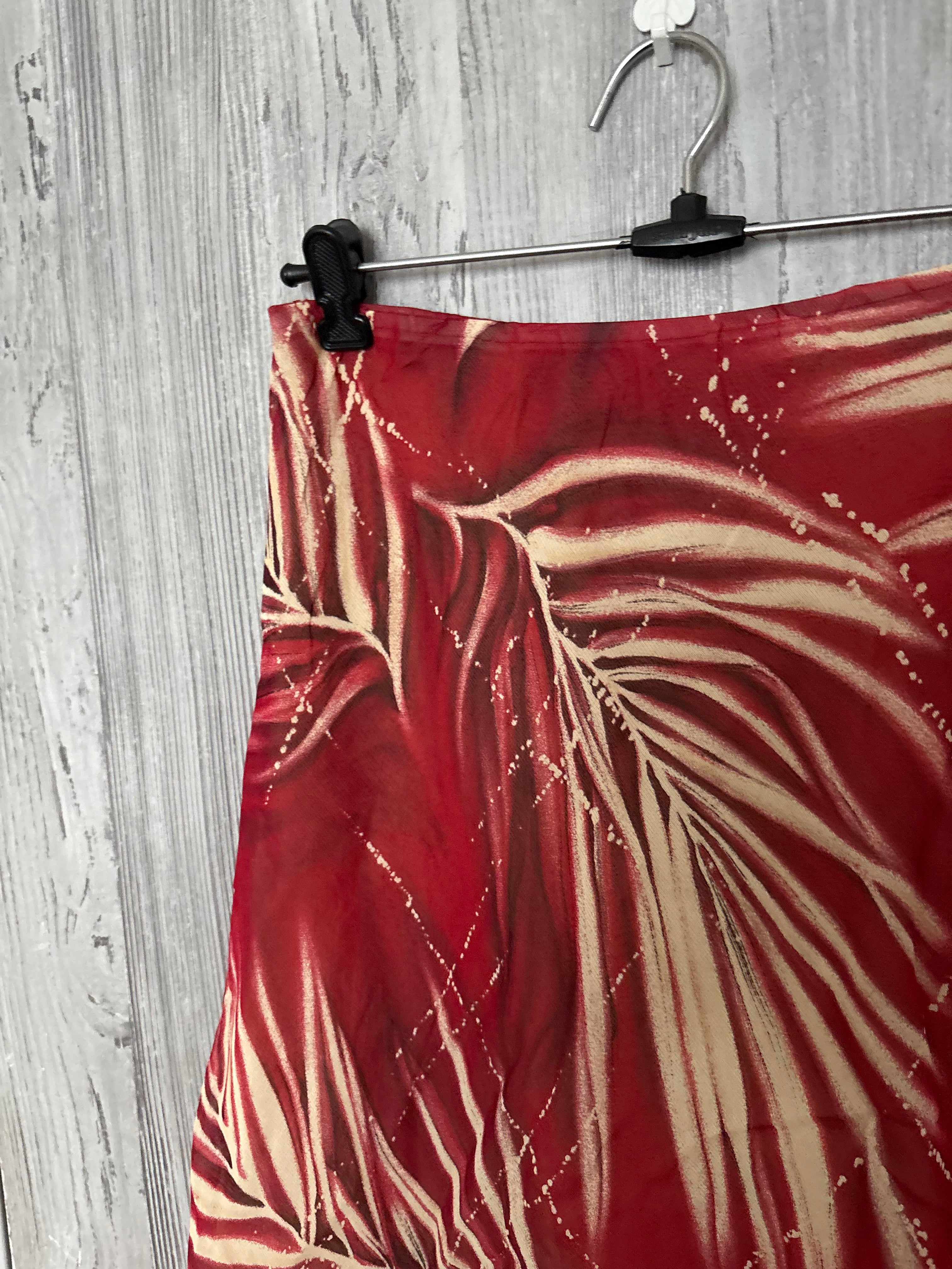 opera maroon chiffon skirt ( 30-34inch)