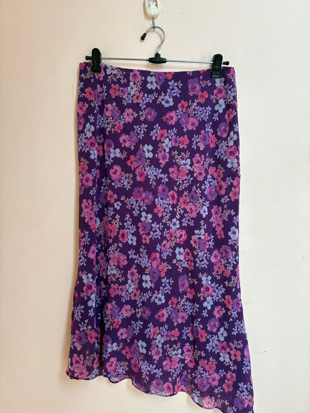 Express purple floral skirt(30-34 inch)