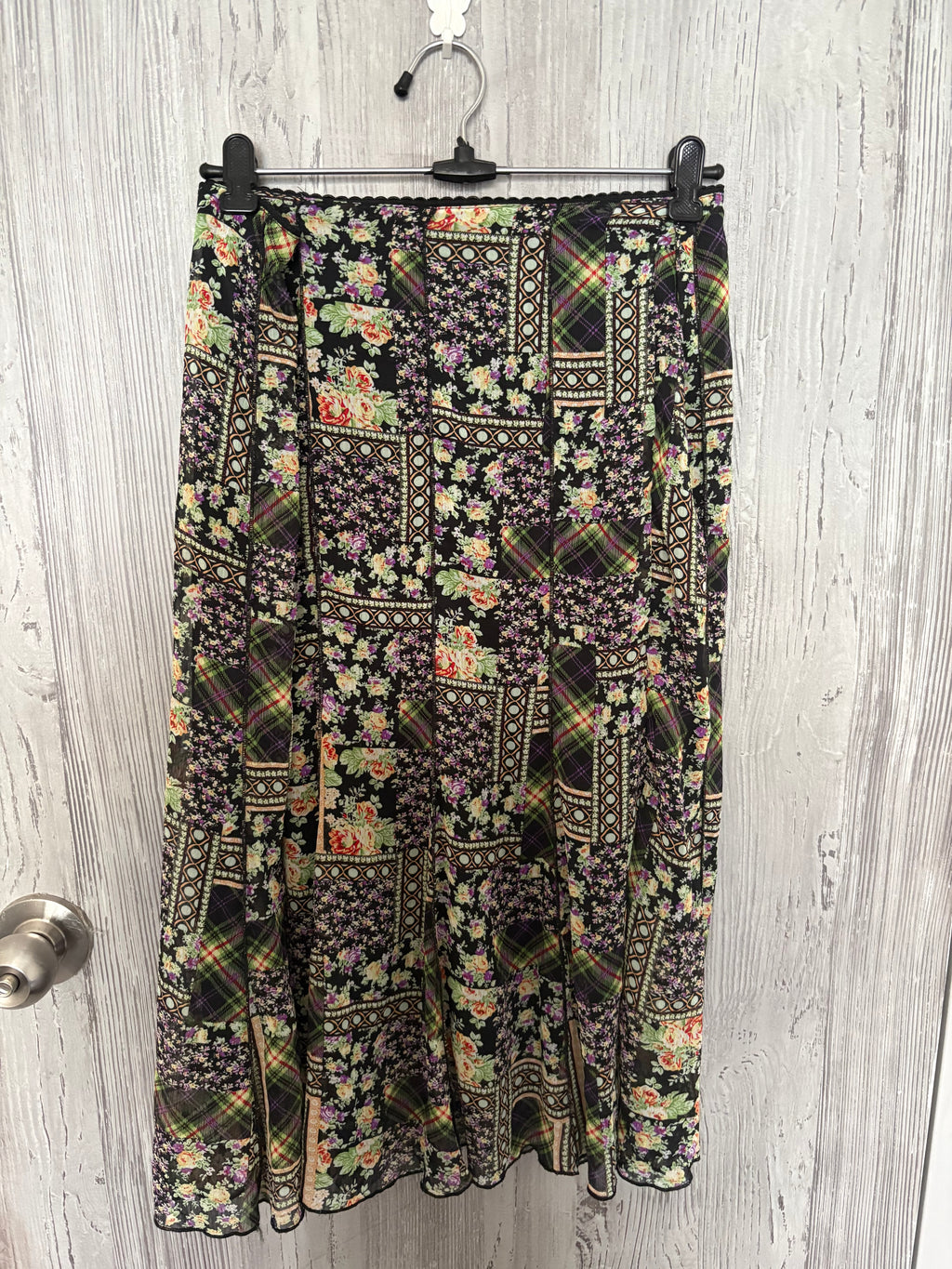 Floral black skirt(36 inch)