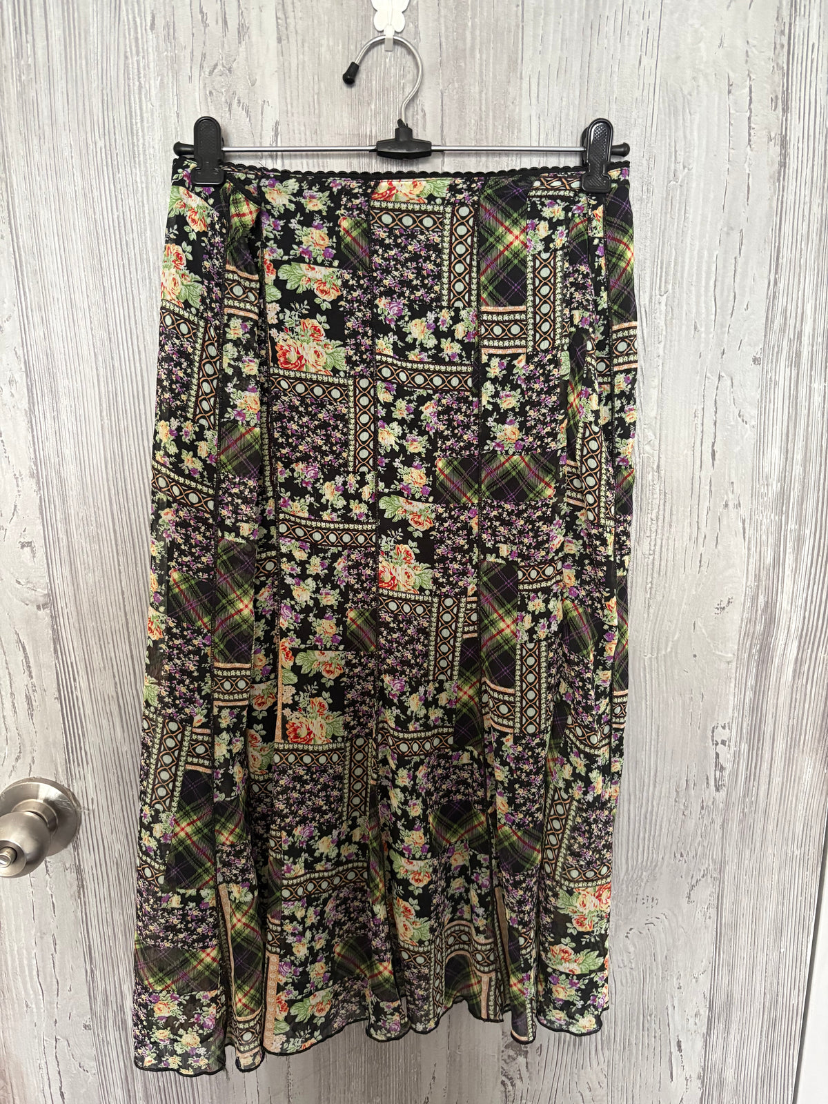 Floral black skirt(36 inch)