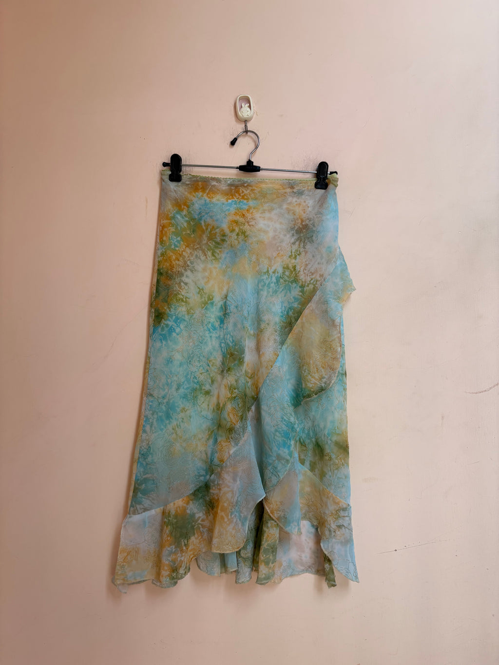 Tie dye shiny skirt(34-38 inch)