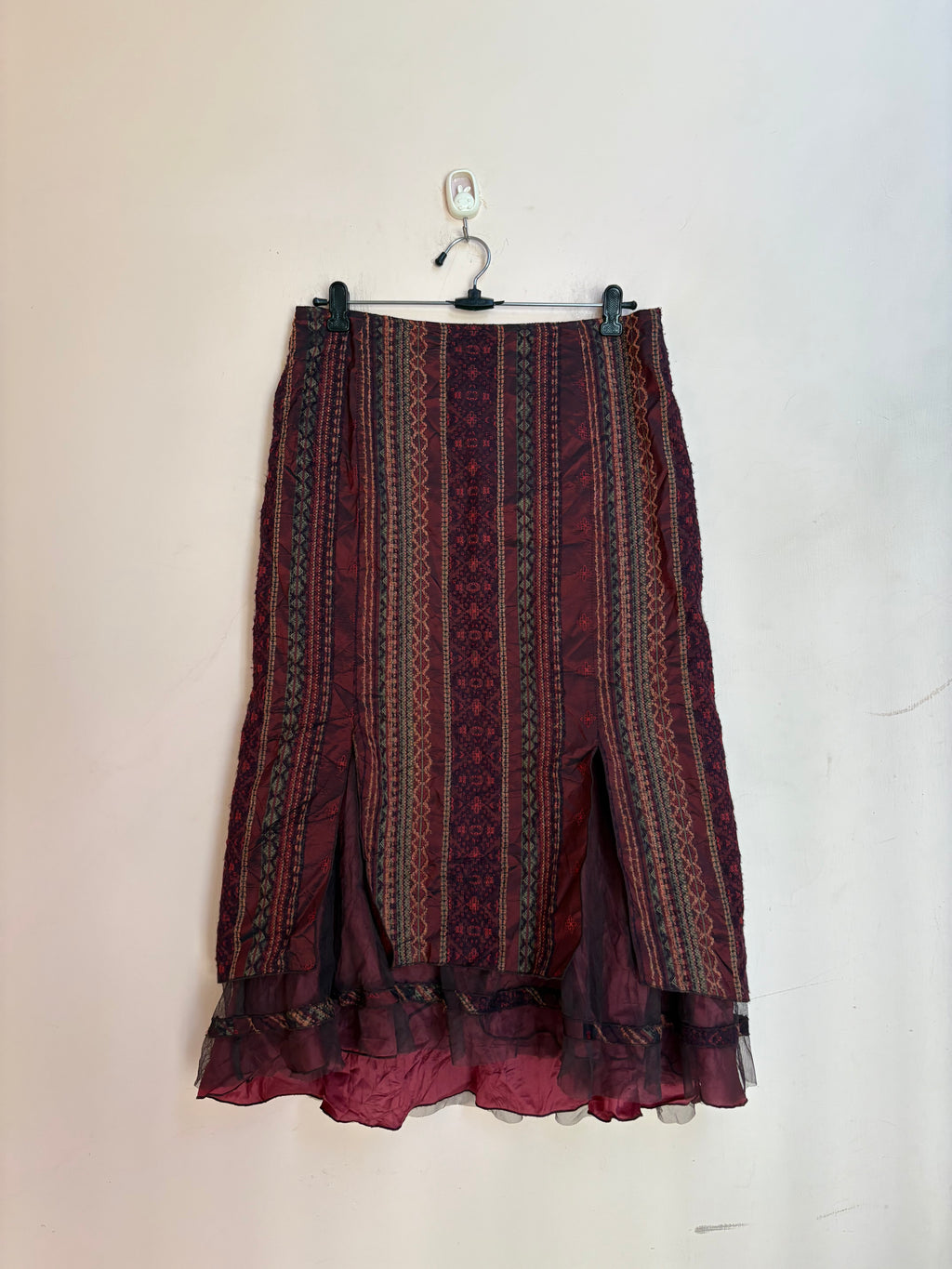 Rosie’s R L.F.coll maroon net skirt(30 inch)