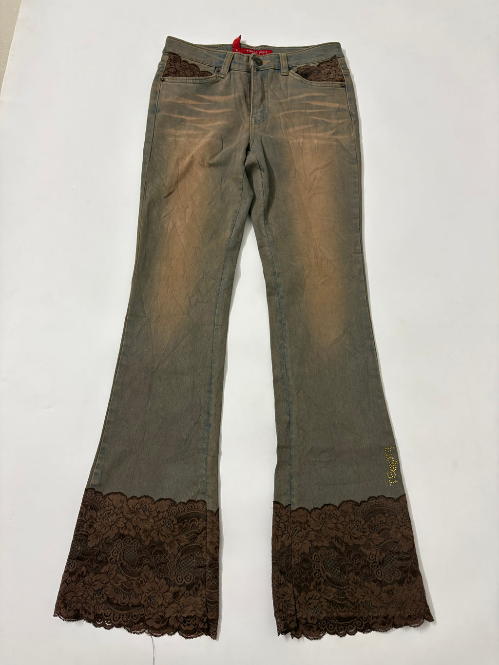 lace vintage flared jeans (28inch)