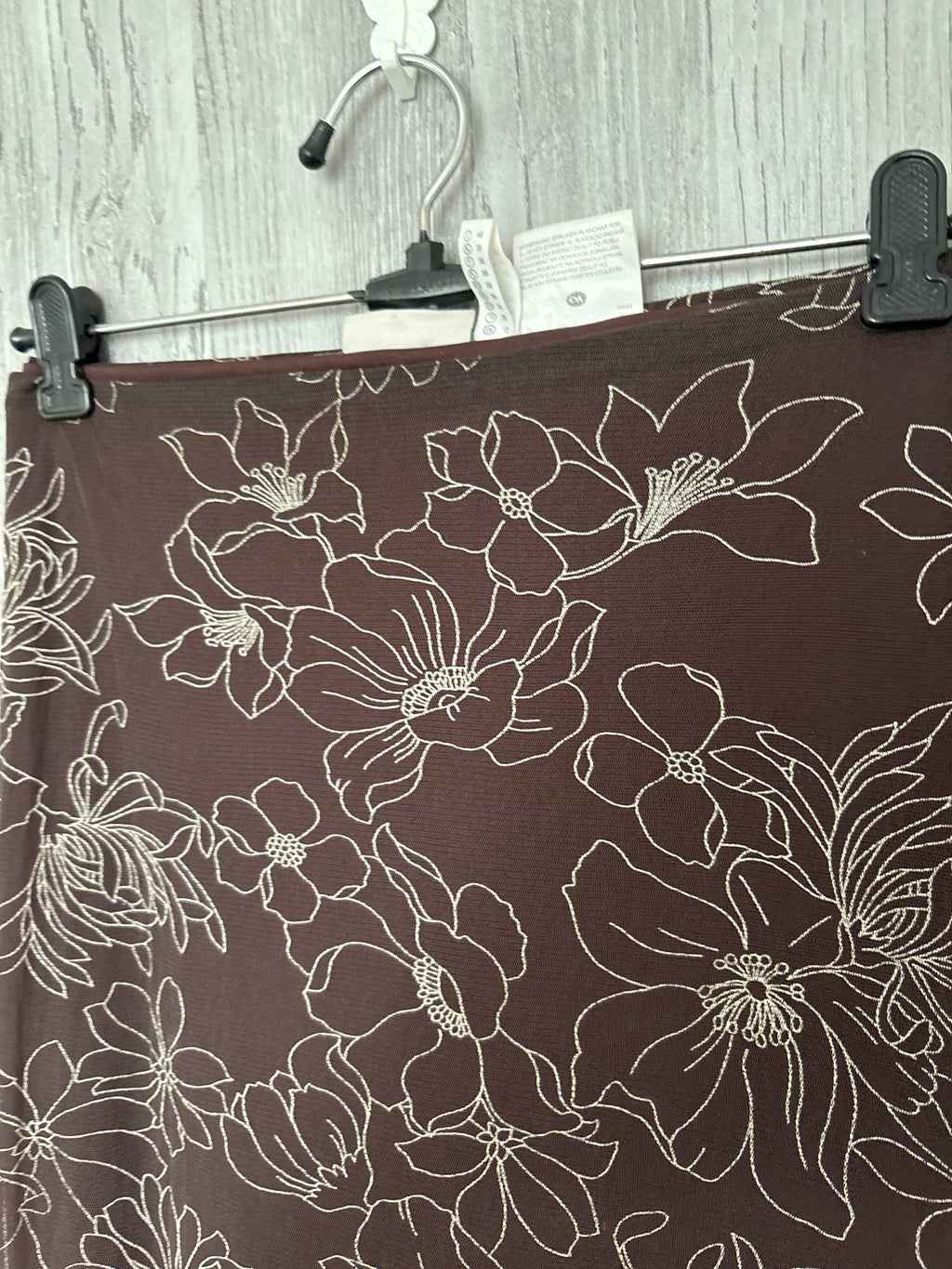 CANADA floral brown skirt(34 inch)