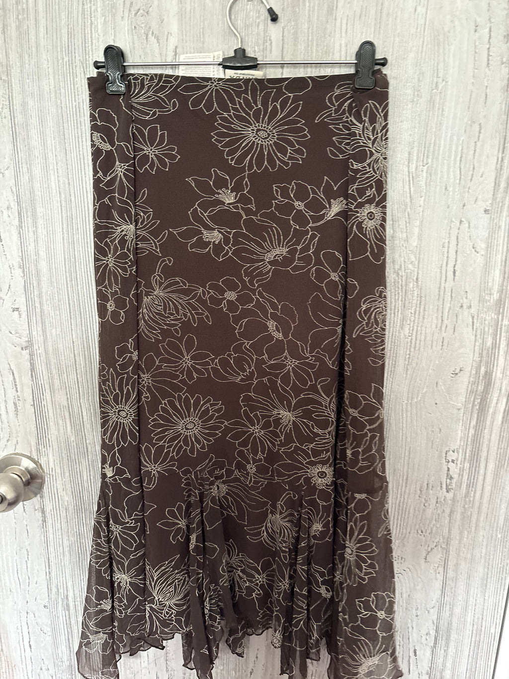 CANADA floral brown skirt(34 inch)