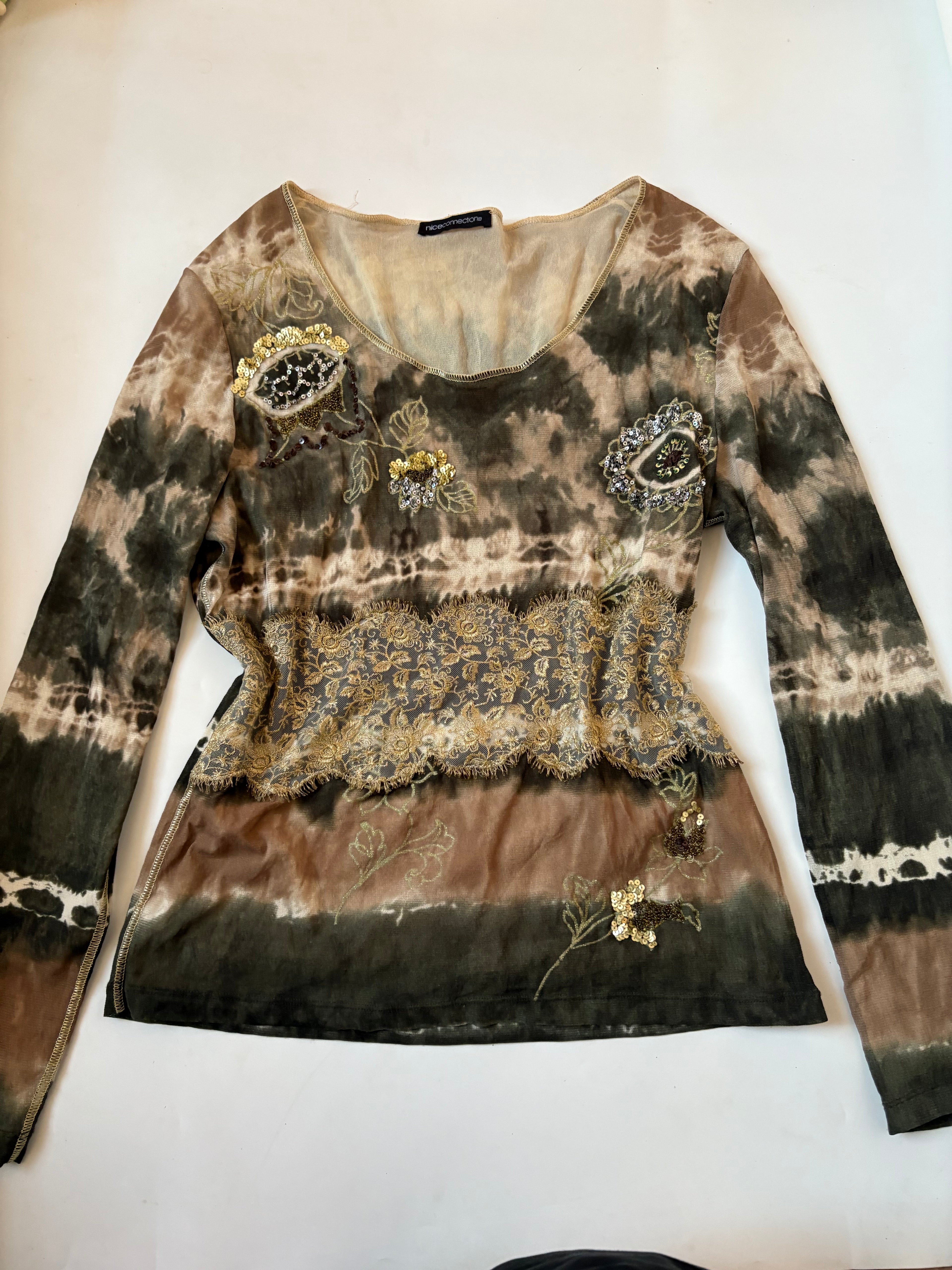 fairycore beaded top (max 48inch)