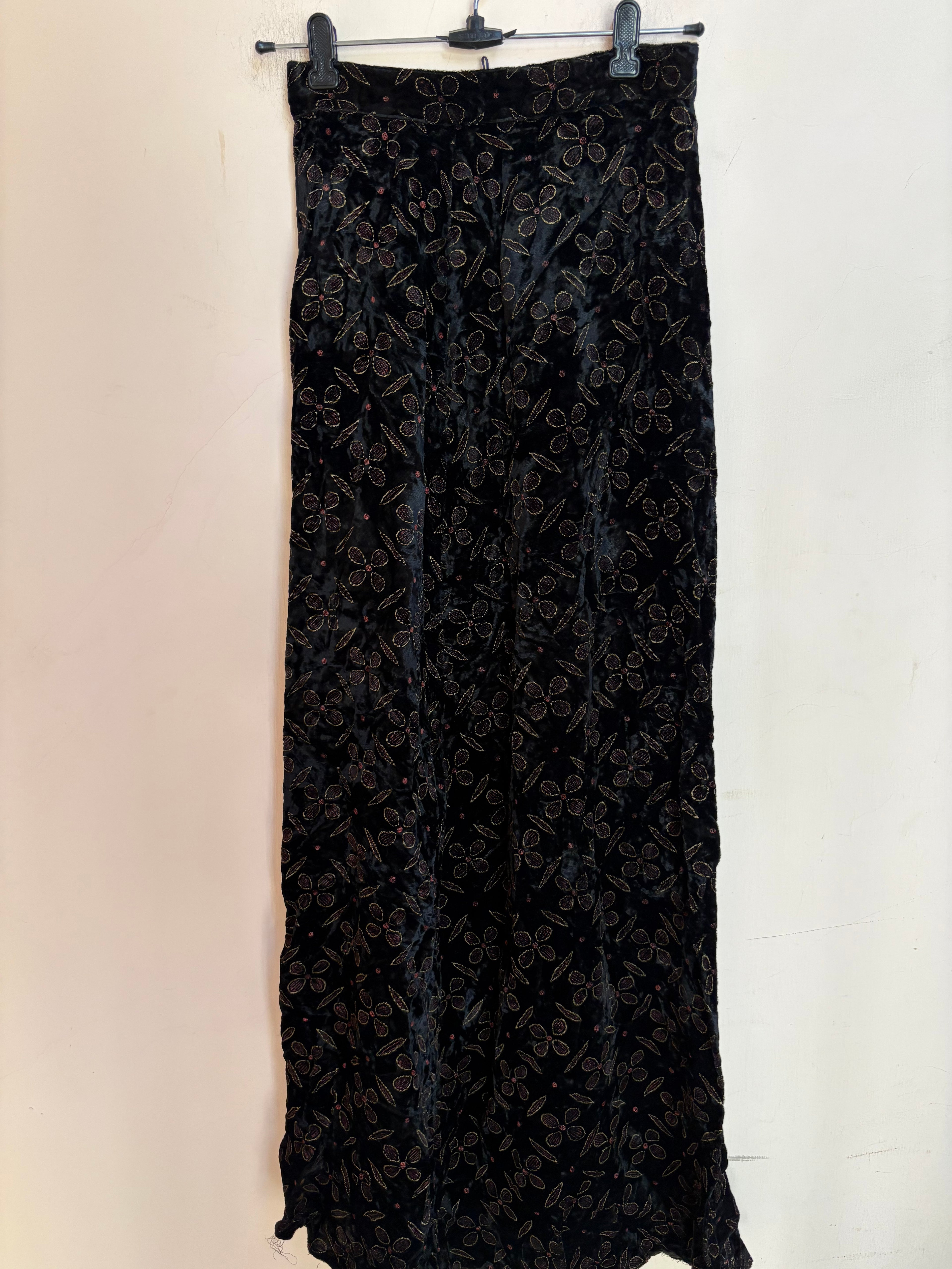 Black velvet fairy core skirt(26 inch)