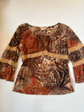 AIKESEN brown design top(36-40 inch)