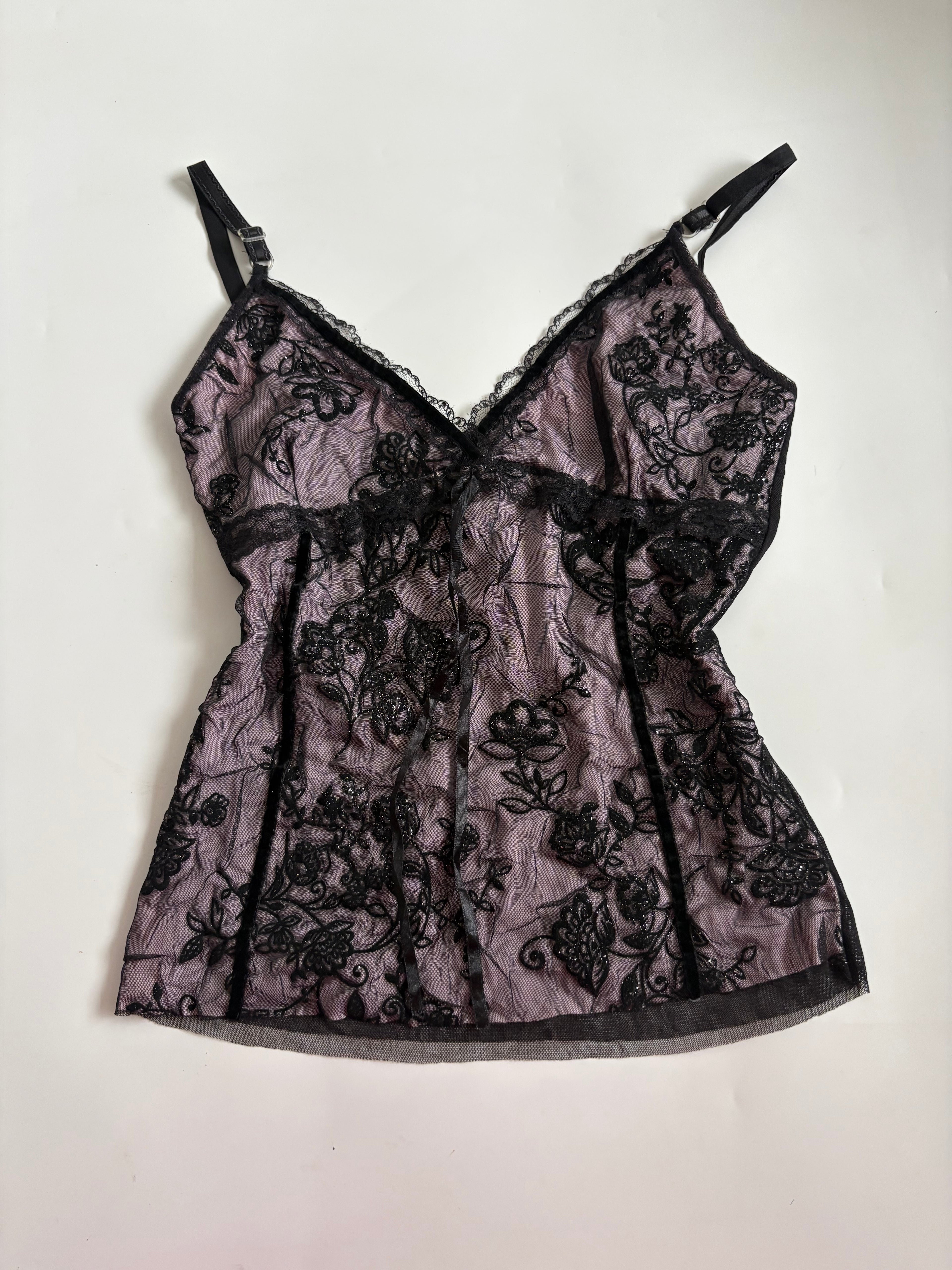 whimsigoth pink cami (34inch)